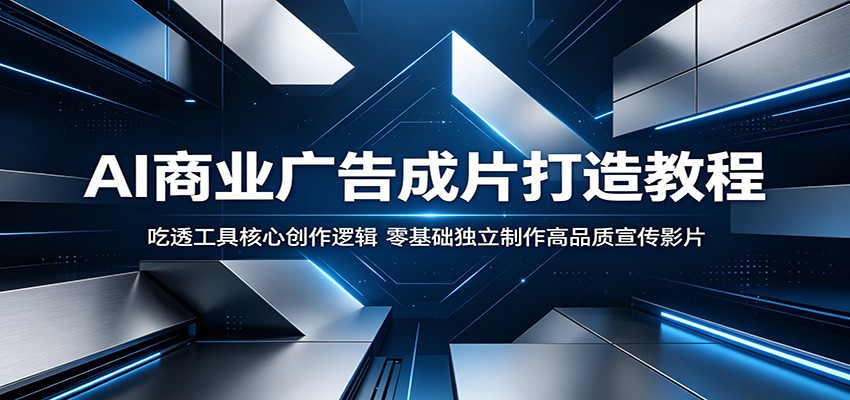 AI商业广告成片打造教程:吃透工具核心创作逻辑,零基础独立制作高品质宣传影片-来友网创