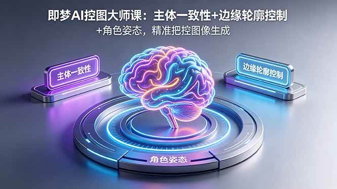 (18619期)即梦AI控图大师课:主体一致性+边缘轮廓控制+角色姿态,精准把控图像生成-来友网创