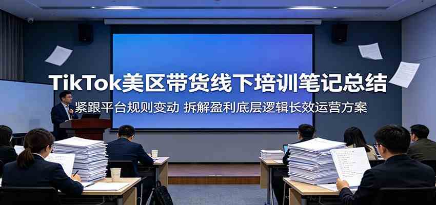TikTok美区带货线下培训笔记总结:紧跟平台规则变动,拆解盈利底层逻辑长效运营方案-来友网创