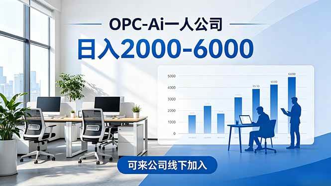 (18809期)2026创业新风口—OPC一人公司模式震撼首发!日收益2000-6000+,项目绿色长久,安全稳健,合…-来友网创
