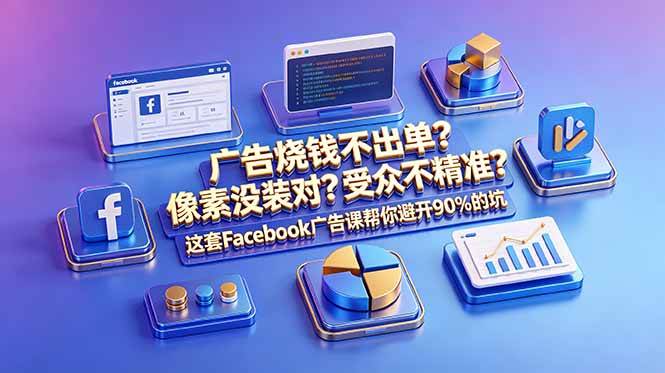 (18850期)广告烧钱不出单?像素没装对?受众不精准?这套Facebook广告课帮你避开90%的坑-原创双语字幕-来友网创