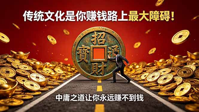 (18872期)付费文章:传统文化是你赚钱路上最大障碍!中庸之道让你永远赚不到钱-来友网创