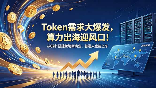 (18889期)Token需求大爆发,算力出海迎风口!从0到1搭建跨境新商业,普通人也能上车-来友网创