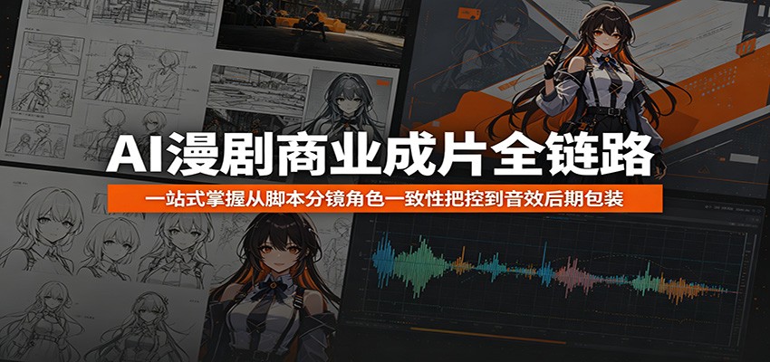 AI漫剧商业成片全链路:一站式掌握从脚本分镜角色一致性把控到音效后期包装-来友网创