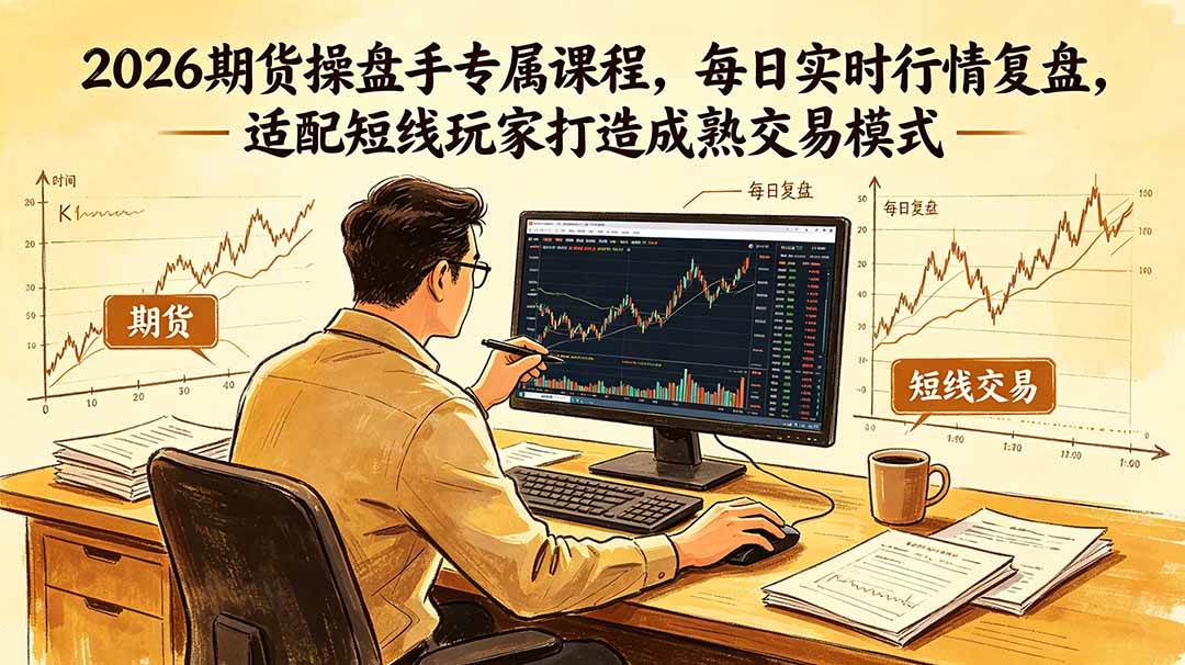 (18902期)2026期货操盘手专属课程-更新6月,每日实时行情复盘,适配短线玩家打造成熟交易模式-来友网创
