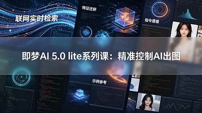 (18962期)即梦AI 5.0 lite实战课:联网实时检索+特征迁移+指令遵循+示例参考,精准控制AI出图-来友网创