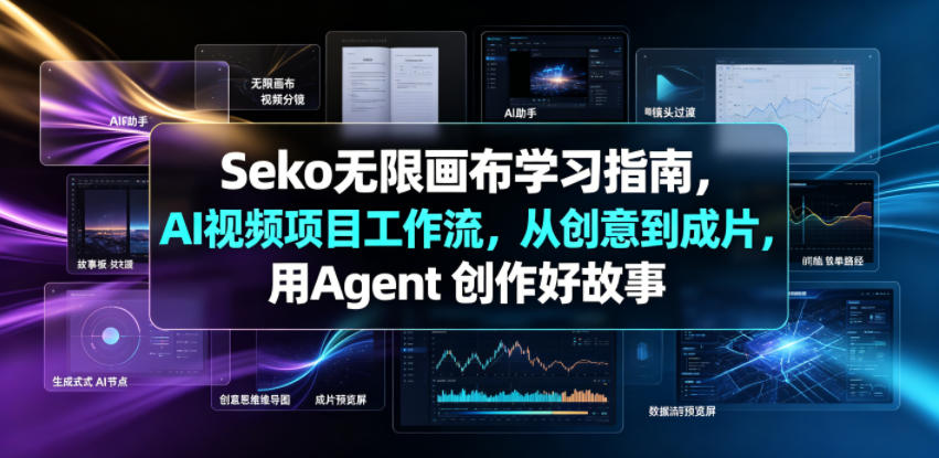 Seko无限画布学习指南,AI视频项目工作流,从创意到成片,用Agent 创作好故事-来友网创