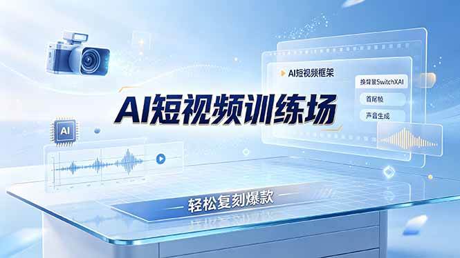 (19137期)老陈AI短视频训练场:AI短视频框架+换背景SwitchXAI+首尾帧+声音生成,轻松复刻爆款-来友网创
