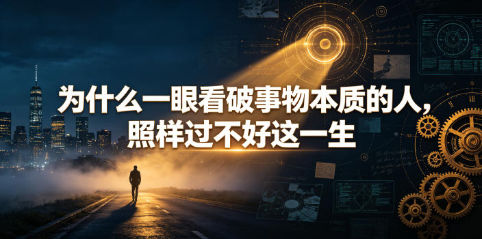 付费文章:为什么一眼看破事物本质的人,照样过不好这一生-来友网创