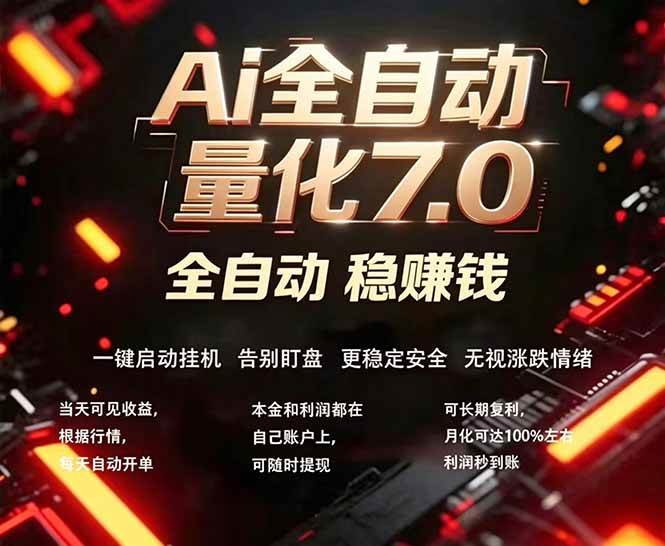 (19420期)EA黄金量化7.0 ,24小时全自动挣美金,小白轻松操作,日入1000+-来友网创