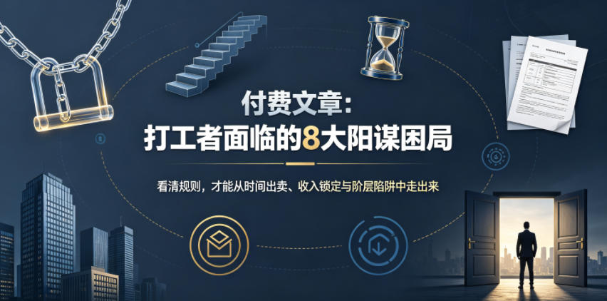 付费文章:打工者面临的8大阳谋困局-来友网创