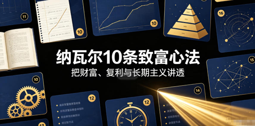 付费文章:纳瓦尔10条致富心法-来友网创