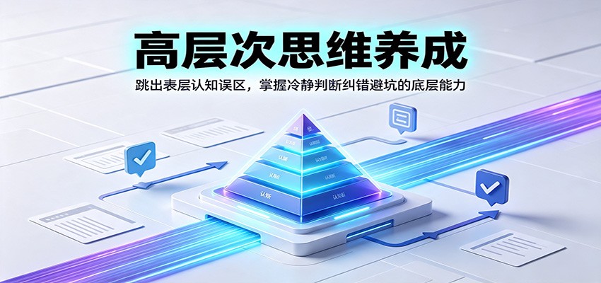 高层次思维养成:跳出表层认知误区,掌握冷静判断纠错避坑的底层能力-来友网创