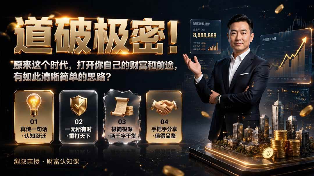 (19661期)付费文章:道破极密!原来这个时代,打开你自己的财富和前途,有如此清晰简单的思路?-来友网创