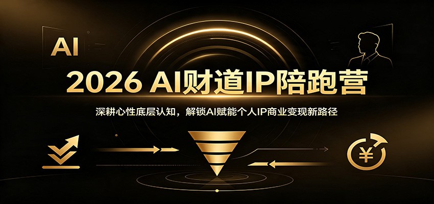 2026 AI财道IP陪跑营:深耕心性底层认知,解锁AI赋能个人IP商业变现新路径-来友网创