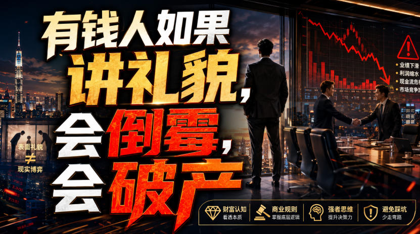 付费文章:有钱人如果讲礼貌,会倒霉,会破产-来友网创