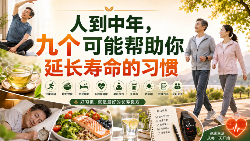 付费文章:人到中年,九个可能帮助你延长寿命的习惯-来友网创