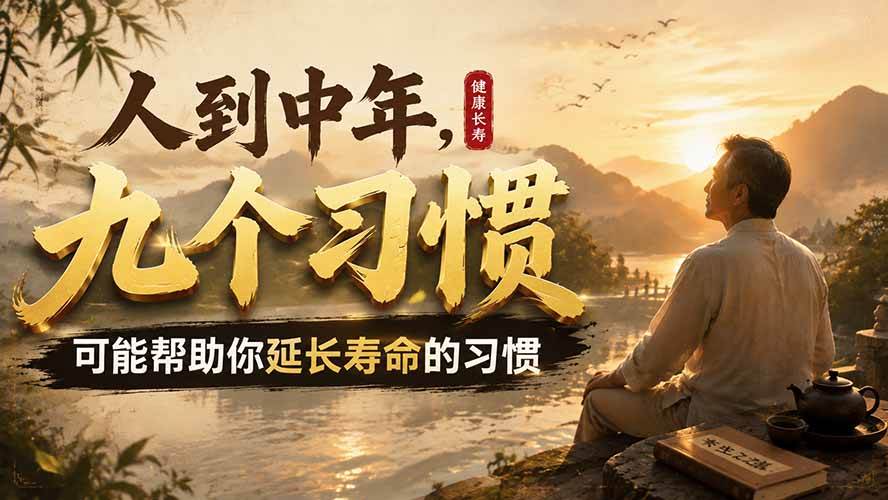 (19707期)付费文章:人到中年,九个可能帮助你延长寿命的习惯-来友网创