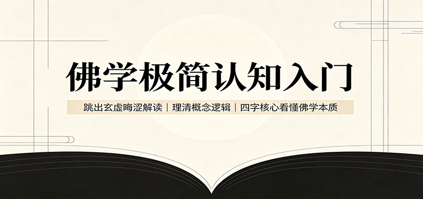 佛学极简认知入门:跳出玄虚晦涩解读,理清概念逻辑,四字核心看懂佛学本质-来友网创