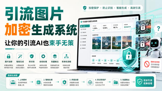 引流图片加密生成系统,让你的引流AI也束手无策-来友网创