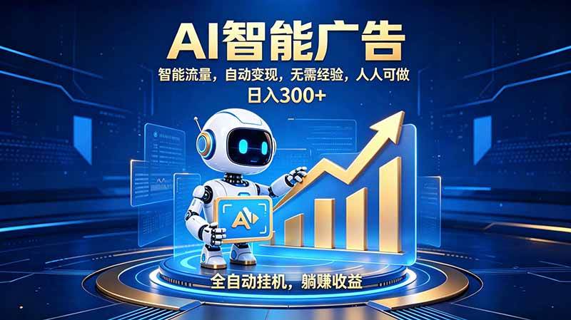 (19957期)轻资产新赛道,全自动AI广告,打造持续收益-来友网创
