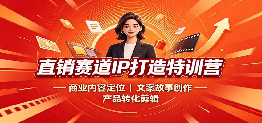 直销赛道IP打造特训营:商业内容定位,文案故事创作,产品转化剪辑-来友网创