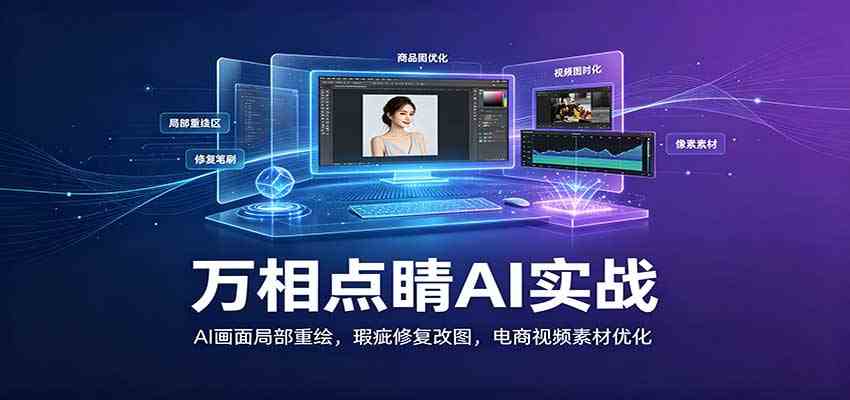 万相点睛AI实战:AI画面局部重绘,瑕疵修复改图,电商视频素材优化-来友网创