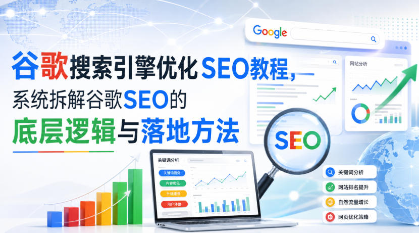 小白新君SEO·谷歌搜索引擎优化SEO教程,系统拆解谷歌SEO的底层逻辑与落地方法(部分更新2026)-来友网创