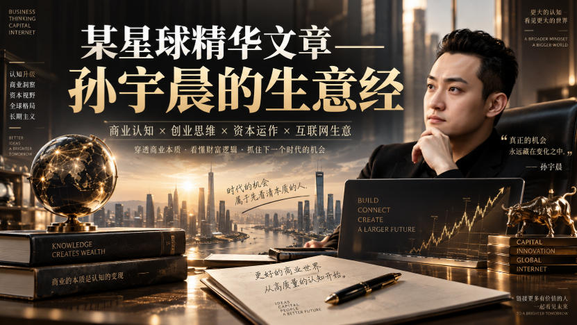 某星球精华文章——孙宇晨的生意经-来友网创