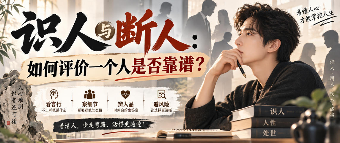 付费文章:识人与断人:如何评价一个人是否靠谱?-来友网创