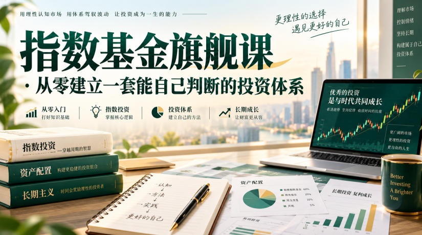 指数基金旗舰课·从零建立一套能自己判断的投zi体系-来友网创