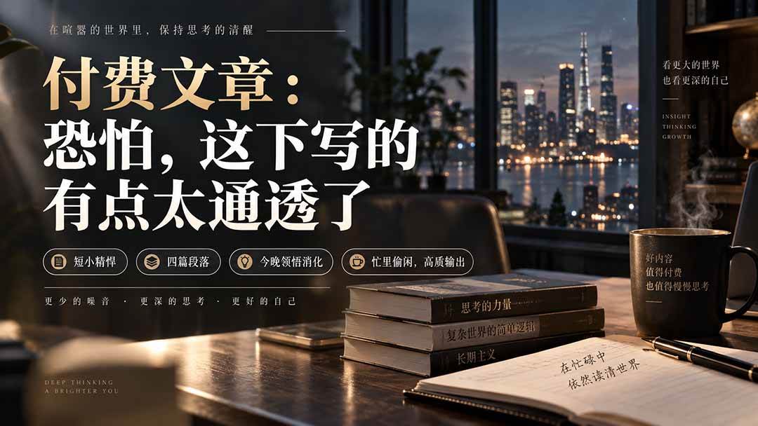 (20317期)灏泽付费文章:恐怕,这下写的有点太通透了-来友网创