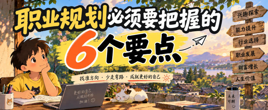 付费文章:职业规划必须要把握的6个要点