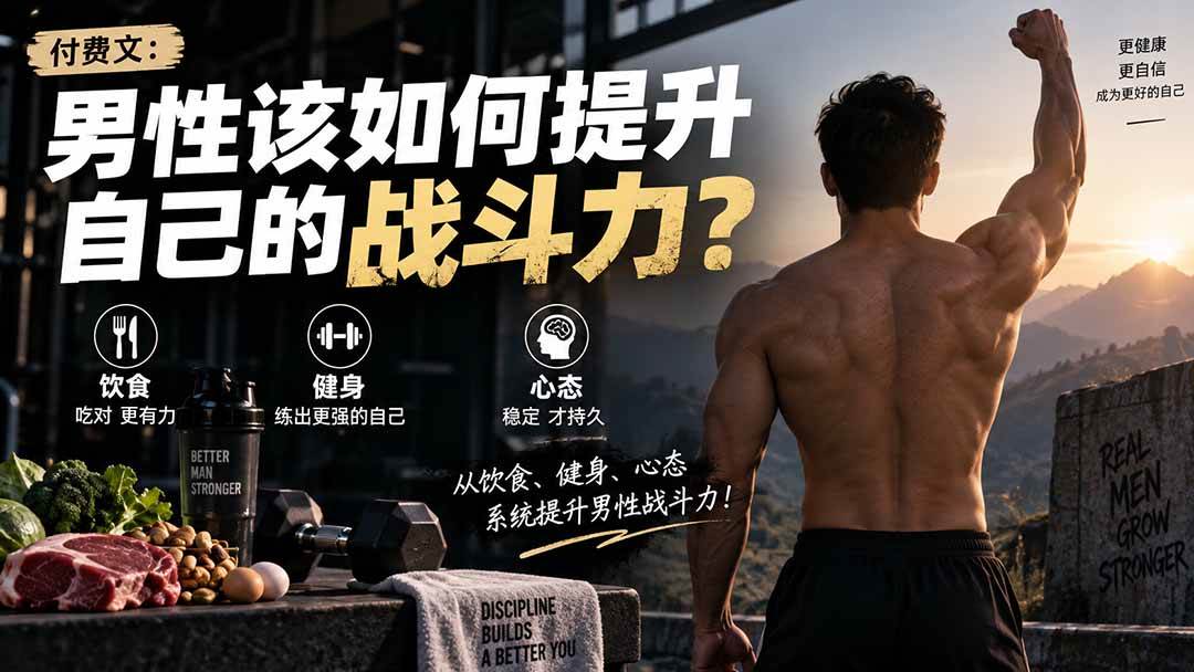 (20421期)付费文章:男性该如何提升自己的战斗力?-来友网创