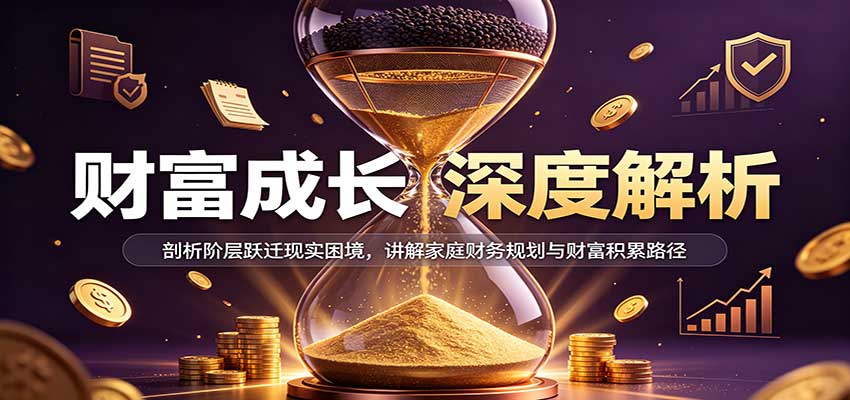 财富成长深度解析:剖析阶层跃迁现实困境,讲解家庭财务规划与财富积累路径-来友网创