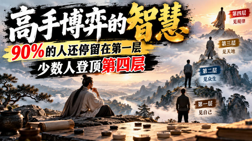 付费文章:高手博弈的智慧,90%的人还停留在第一层,少数人登顶第四层-来友网创