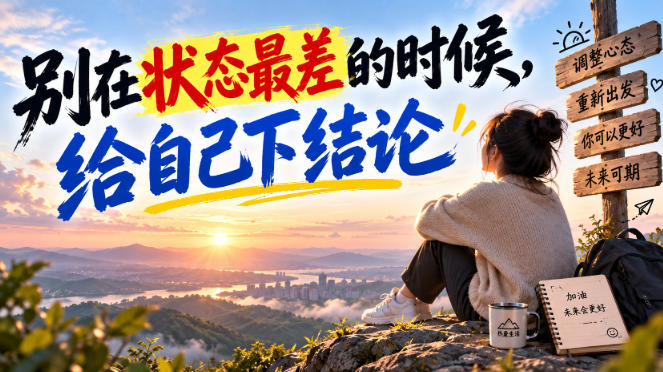 某公众号付费文章:别在状态最差的时候,给自己下结论-来友网创