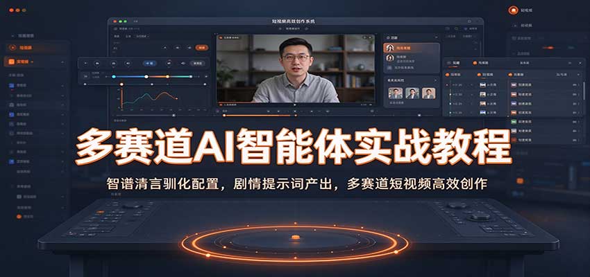 多赛道AI智能体实战教程:智谱清言驯化配置,剧情提示词产出,多赛道短视频高效创作-来友网创