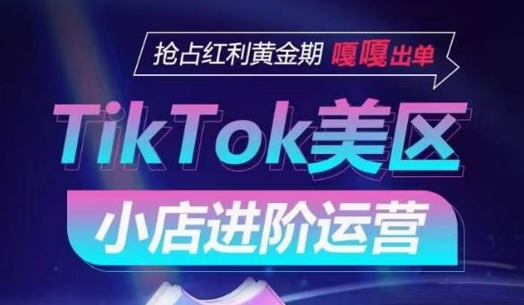 TikTok Shop美区小店进阶运营，抢占红利黄金期 嘎嘎出单-来友网创