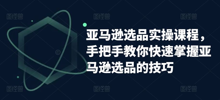 亚马逊选品实操课程，手把手教你快速掌握亚马逊选品的技巧-来友网创