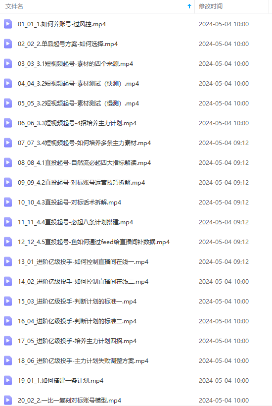 图片[2]-（10297期）2024单品正价起号，直播素材投流选品：选品课+投流课+素材课+卡首屏/100节-来友网创