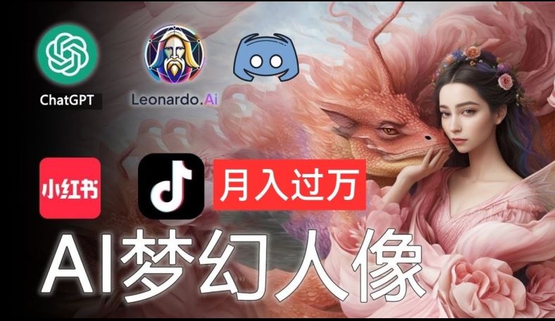 AI摄影梦幻人像：零基础也能月入过万的秘密【揭秘】-来友网创