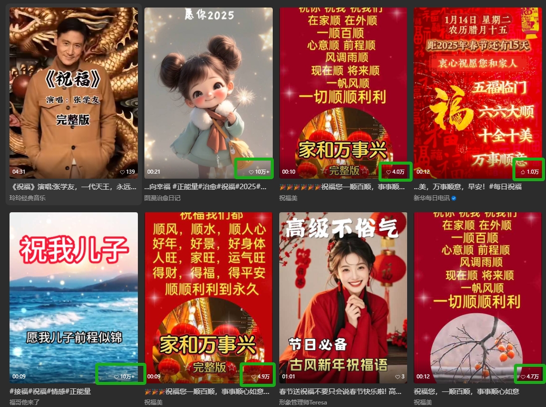 图片[2]-银发经济新年风口，儿女祝福视频爆火，一条作品上万播放，一定要抓住-来友网创
