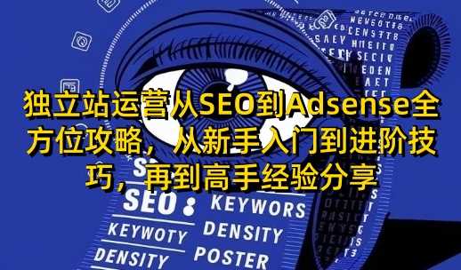 独立站运营从SEO到Adsense全方位攻略，从新手入门到进阶技巧，再到高手经验分享-来友网创