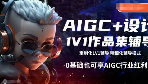 AIGC+设计1V1作品集辅导，0基础也可享AIGC行业红利-来友网创