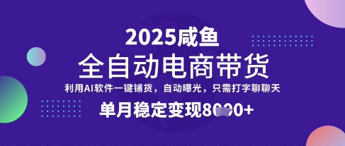 全网首发【闲鱼全自动电商带货】三年磨一剑，一朝露锋芒，单月稳定变现8k+【揭秘】-来友网创