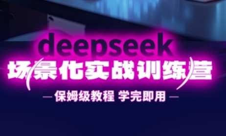 DeepSeek场景化实战训练营，保姆级教程，学完即用，手把手教你用DeepSeek提升效率-来友网创
