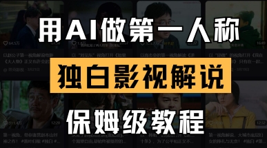 用AI做第一人称独白影视解说，手把手教学，保姆级教程-来友网创