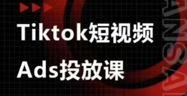 Ads视频投放课，tiktok短视频广告投放课-来友网创