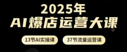 2025年AI爆店运营大课，13节AI实操课+37节流量运营课-来友网创